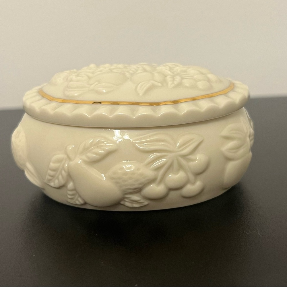 Vintage Lenox "Fruits of Life" Keepsake Box
